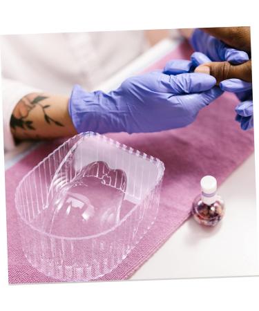 POPETPOP Manicure Hand Soak Bowl Dappen Dish for Acrylic Nails Acrylic Nail Remover Bowl Hand Soaking Bowls Manicure Bowl for Hand Manicure Supplies Nail Art Tool Wrist Brightener 14.2x11cm Transparent - Buy Online on GoSupps.com