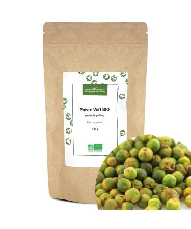 Organic green pepper - Whole grains - 100g - Certified organic spice