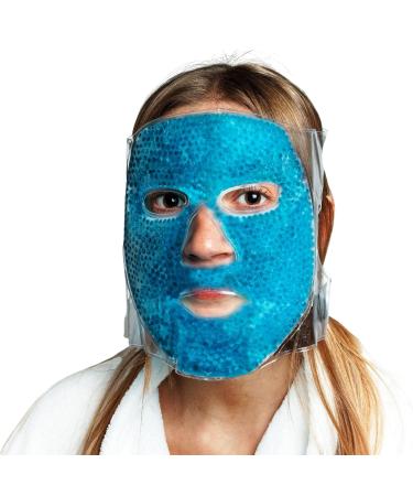 MYTONIC BEAUTE Cold Face Mask | Gel Beads | Soothing - Anti-Wrinkle - Anti-Puffiness - Firming | Cold or Hot | Reusable at Will - Firming Face Mask MYTONIC BEAUTE