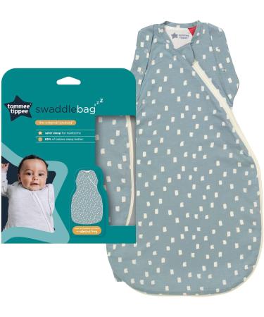 Tommee Tippee Original Grobag Swaddle Bag 3-6m 1.0 TOG Soft Navy Speckle - Hip-Healthy Design, Bamboo-Rich Fabric - Buy Online on GoSupps.com