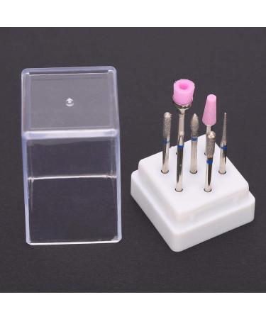 7pcs Electric Nail Drill Set - 2.35mm Stainless Steel Bit & Grinding Head with Storage Box | International Shipping Available - Buy Online on GoSupps.com