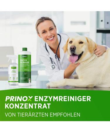 Prinox 2x 1030ml Enzyme Cleaner Concentrate | Strong Odor Remover for Dog & Cat Urine | 80L Odor Neutralizers | Made in DE (2.06L 1 Pack) - Buy Online on GoSupps.com