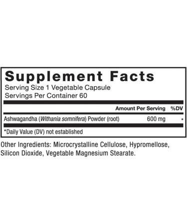 Force Factor Ashwagandha Supplements Made with Premium Vegan Ashwagandha Powder, Adaptogens to Support Stress and Cognitive Health, No Gelatin, Non-GMO, 60 Capsules - Buy Online on GoSupps.com