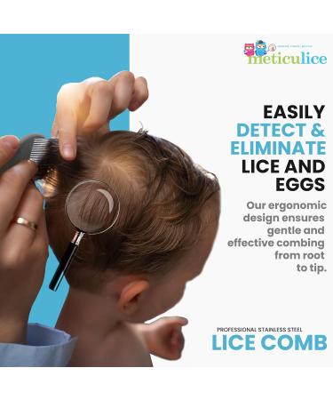 Meticulice Gotcha! Terminator Head Lice & Nit Comb - Effective Stainless Steel Solution for Eliminating Lice & Nits Internationally - Buy Online on GoSupps.com