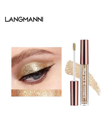 10-Colored Metallic Glitter Liquid Eyeshadow Set | Waterproof Fast-Drying Smoky Eye Makeup Kits for Stunning Looks - Buy Online on GoSupps.com