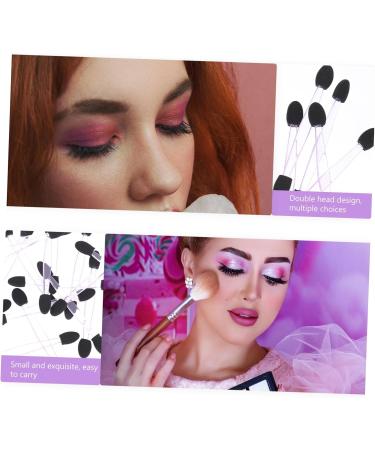 IWOWHERO 100pcs Eye Shadow Stick Makeup Eyeshadow Sponge Makeup Applicator Eyeshadow Applicator Pads Emulsion 7.5x0.5cm Black - Buy Online on GoSupps.com
