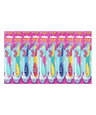TheWoodland KidsMon Toothbrush for 3-6 Years Assorted Colors and Packs 10 PACK