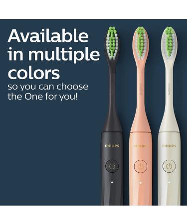 Philips One by Sonicare Rechargeable Toothbrush - Shadow Black HY1200/06 - Buy Online on GoSupps.com