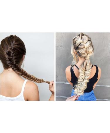 2Pcs Hair Knitting Tool Fashion French Hair Styling Clip Twist Braid Hair Knitting Tool Hair Braiding Tool Plait Hair Braider Braiding Tool Roller Bun DIY Hair Styling Accessories for Women Girls - Buy Online on GoSupps.com