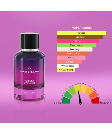 Maison de l'Avenir Aurora Opulence - with notes of Rose Jasmine and Honeycomb - Unisex - Romantic Perfume for Women - Luxury Cologne for Men - Long Lasting - Fine Niche Fragrance - Buy Online on GoSupps.com