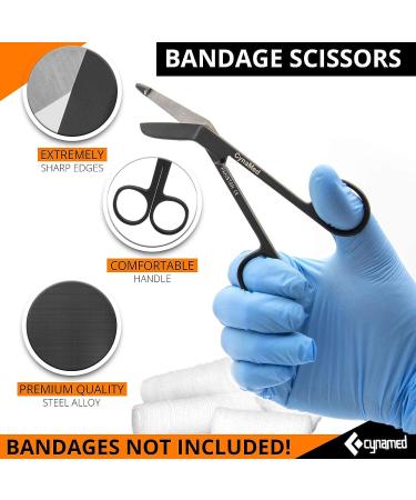 CYNAMED Medical Student Exam Kit - 5-Piece Set with Reflex Hammer, Tuning Forks, Pupil Gauge, and Scissors - Ideal for Medical Students - Buy Online on GoSupps.com