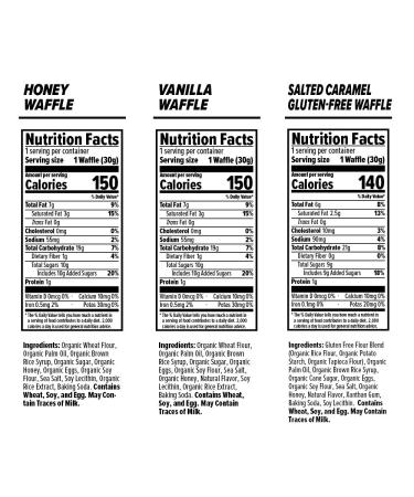 Honey Stinger Organic Waffle Variety Pack - Honey, Vanilla, Salted Caramel | Energy Stroopwafel for Exercise | Sports Nutrition for Pre & Post Workout | Home & Gym | 4 Units x 1.06oz - Buy Online on GoSupps.com