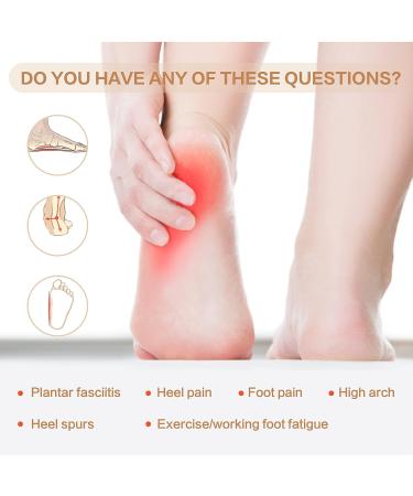 Arch Support Brace for Plantar Fasciitis - Pain Relief Sleeves for Flat Feet & High Arches - Unisex (1 Pair - Buy Online on GoSupps.com