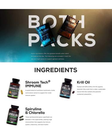 ONNIT Total Human Day & Night Vitamin Packs - Adult Multivitamins for Men & Women - 30 Capsules - Buy Online on GoSupps.com
