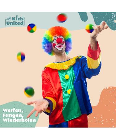 All Kids United Juggling Balls Set - 5 Professional Soft Balls for Beginners & Advanced | Jute Bag & Free Training E-Book - Buy Online on GoSupps.com