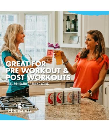 Women's BCAA Powder Preworkout - Sweetened Naturally with Stevia, Erythritol & Monk Fruit - 40 Servings + Free Recipe Guide (Cherry Lime) - Buy Online on GoSupps.com