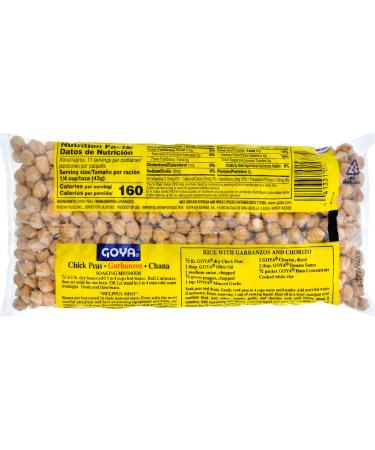 Goya Chick Peas Garbanzo Beans Dry 1lb- Premium Quality, Versatile Legume for Soups, Salads & More - Buy Online on GoSupps.com