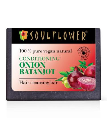 Conditioning Onion Ratanjot Soap | Shampoo Bar | Hair Cleansing Bar | Handmade 100% Pure Natural & Cold processed | Premium & Luxurious Soap- (5 Oz)