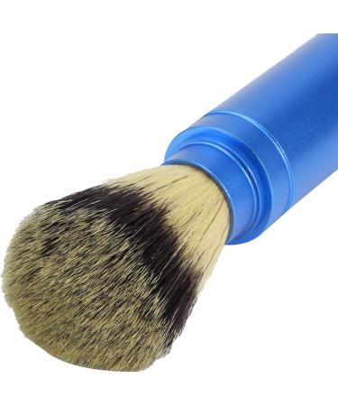 YWBL-WH Compact Travel Beard Shaving Brush - Skin-Friendly Rich Foam Aluminum Blue | Daily Use Grooming Tool - Buy Online on GoSupps.com