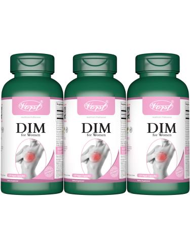 VORST Dim for Women 3 x 120 Vegan Capsules | Estrogen Balance | 3 Bottles 360 count (Pack of 1)