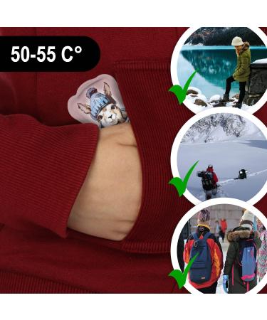 Com-Four Reusable Pocket Warmer - Colorful Lama Hand Warmers for Kids - 4-Pack Heat Pads for Cold Days & On-the-Go - Buy Online on GoSupps.com