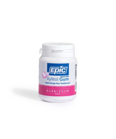 Epic Dental Xylitol Gum - Sugar-Free Bubblegum | 50 Pieces | Healthy Teeth - Buy Online on GoSupps.com