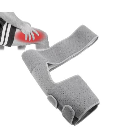 Ymiko Hip Compression Brace - Sciatica Relief Wrap with Adjustable Straps for Men & Women | Thigh Muscle Injury Recovery Support - Buy Online on GoSupps.com