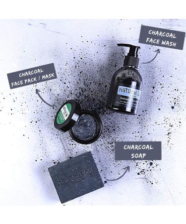 Natural Vibes Ayurvedic Activated Charcoal & Tea Tree Face Wash 150ml - Deep Cleanse & Refresh Your Skin | Buy Online Worldwide - Buy Online on GoSupps.com