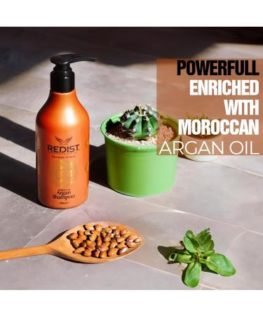 Buy REDIST Moroccan Argan Shampoo - Nourishing Hair Care for All Hair Types | International Shipping Available - Buy Online on GoSupps.com