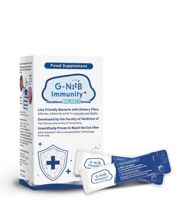 GNiiB GenieBiome GNiiB Immunity+ Formula Microbiome Balance SIM01 fiber resistant dextrin XOS and polydex rose zinc and vitamins B6 B1