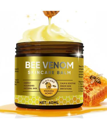 Bee Venom Cream Natural Bee Venom Skin Treatment Cream-for Removing and Repair Effective In Reducing Skin Blemishes Gentle and Non-irritating(Gold)
