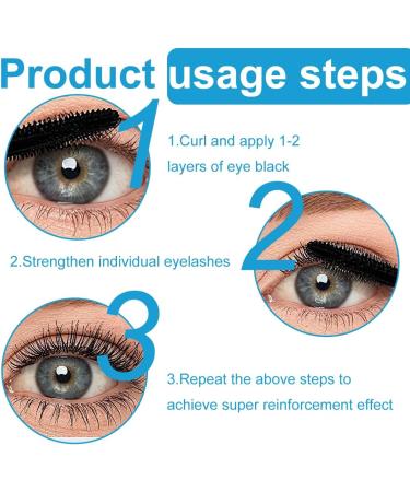 YOFDAL Mascara waterproof black hypoallergenic volumizing for thinning eyelashes and sensitive eyes mascara for older women - Buy Online on GoSupps.com