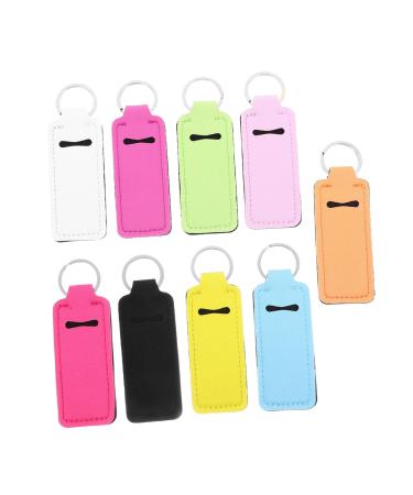 Holibanna 9pcs Lip Balm Case Miss Square Neoprene Lipstick Bag