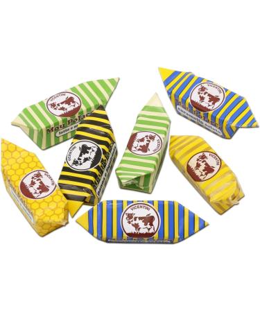 Casa del Fruttino Polish Soft Candy Assortment 1 kg - Polish cow soft candies in the following flavors: Traditional Milk Milk & Honey Cream & Liquorice Mint & Liquorizia