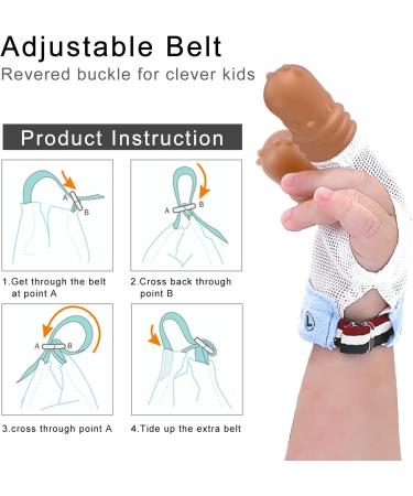 Elfzone Thumb Sucking Stop for Kids - Large - Blue-L - Buy Online on GoSupps.com