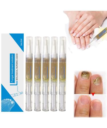 Okita Toenail Fungus Pen Nail Fungus Treatment Pen Nail Repair Pens for Toenail and Fingernail Effective Stopping Fungus Growth Discolored Nails Restoring Healthy Strong Nails (5Pcs)