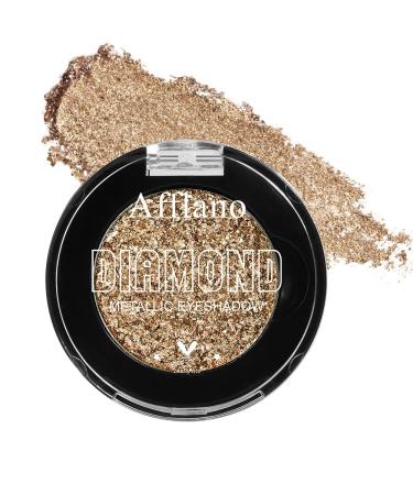 Afflano Ombre Paupi res Bronze Paillet Hautement Pigment Couleur Intense Marron Nude Eyeshadow Palette De Paillettes Individuelles Neutre M tallis e Pour Maquillage Quotidien 4H Bronze nu -4H