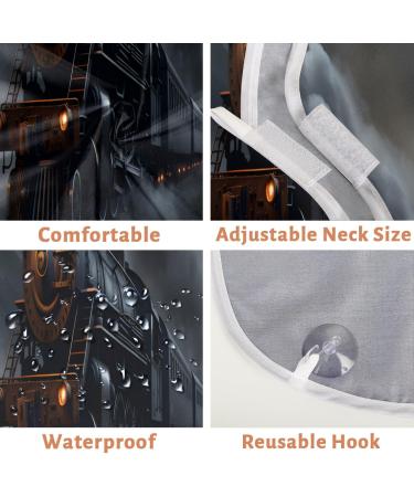 Train Beard Bib Apron - Best Beard Hair Catcher for Men | Perfect Gifts for Dad & Husband - Suction Cups Included - Buy Online on GoSupps.com