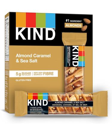 KIND Bars Nuts Sea Salt & Dark Chocolate Gluten Free Low Sugar 40 Grams 12 Count & Fruit & Nut Caramel Almond Sea Salt Gluten Free Low Sugar 1.4 Ounce 5 Count - Buy Online on GoSupps.com