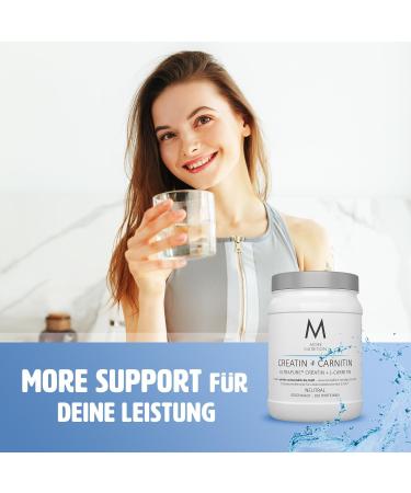 MORE Creatine + Carnitine 500g - Natural Creatine Monohydrate Powder for Enhanced Performance | International Shipping Available - Buy Online on GoSupps.com