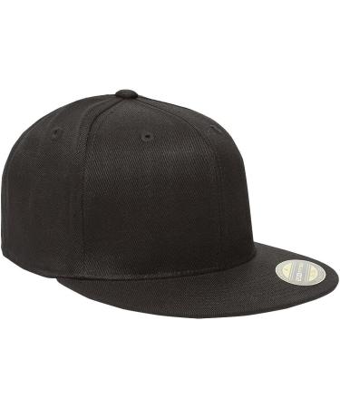 Flexfit Original Blank Flatbill Premium Fitted 210 Hat XXL - Black - Buy Online on GoSupps.com