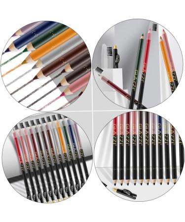 Healvian 12pcs Lip Liner Eyeliner Eyebrow Pencil Cosmetic Tool Long Lasting Eyeliner Makeup Pencil Plastic 1 count (Pack of 1) Assorted Color - Buy Online on GoSupps.com