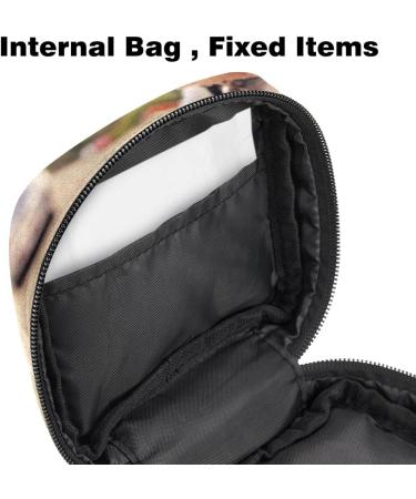 Portable Menstrual Cup Bag for Women | Terrier on Car Design | Zipper Storage for Teen Girls - Buy Online on GoSupps.com