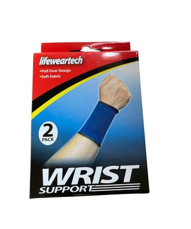 Wrist Support Compression Sleeve - Elastic Wrist Brace (2 Boxes with 4 Supports) for Pain Relief & Injury Recovery - International Shipping - Buy Online on GoSupps.com