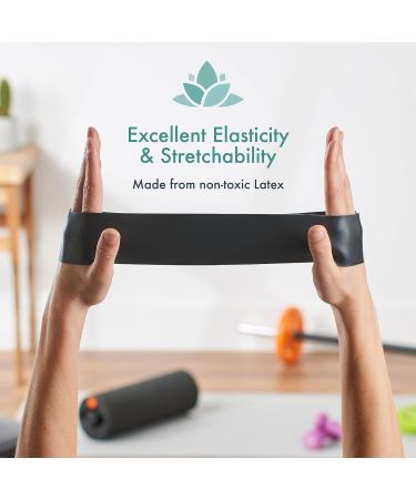 Resistance Bands Set - 5 Levels for Men and Women, Ideal for Yoga, Pilates, Strength Training - Home Workout with Free E-Guide - Buy Online on GoSupps.com