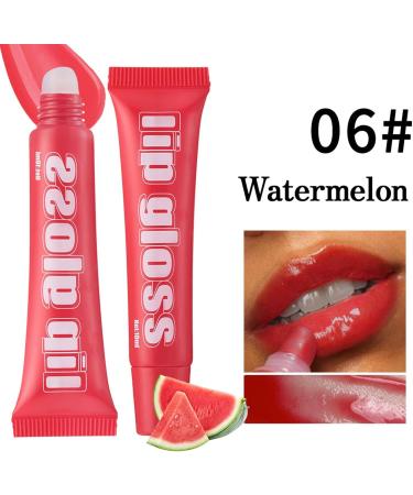 Transparent Lip Gloss for Women Fruit Flavored Lip Gloss Set - 8X Jelly Tinted Lip Butter Oil Assorted Fruity Flavors Lip Gloss B - Buy Online on GoSupps.com