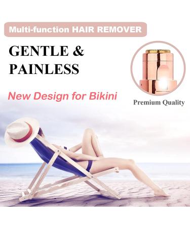 USB Mini Facial Hair Remover for Women - Portable Electric Razor Shaver for Painless Hair Removal on Lips, Chin, Armpits, Legs, and Body - Includes Storage Bag (White) - Buy Online on GoSupps.com