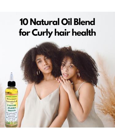 Rosemary Hair Growth Oil - Biotin & Panthenol for Curly & Coily Hair | Reduce Hair Loss & Strengthen Weak Hair - Buy Online on GoSupps.com