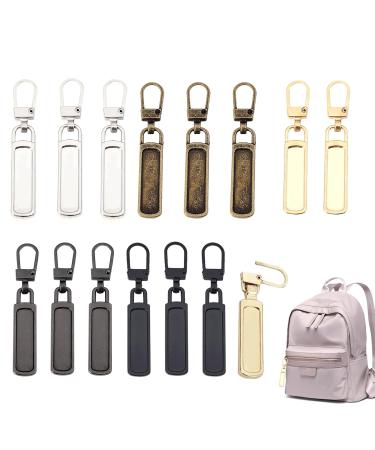 15pcs zip zipper Receptive zipper Zipper replacement zipper spare parts zipper Zipper metal zipper pull can boot down jackets down jackets to repair jackets backpacks
