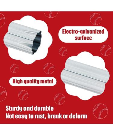 Dunzy Crimped Style Baseball Base Anchors - 6 Pack, Silver | Ground Anchor Set - Buy Online on GoSupps.com